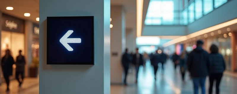 Shopping Mall mit LED-Panel